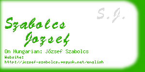 szabolcs jozsef business card